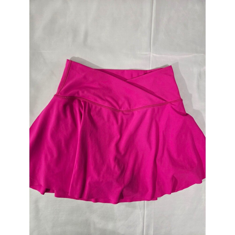 Women's Pink Athletic Tennis Skort w/ Built-In Shorts Pull-On Size S Stretch